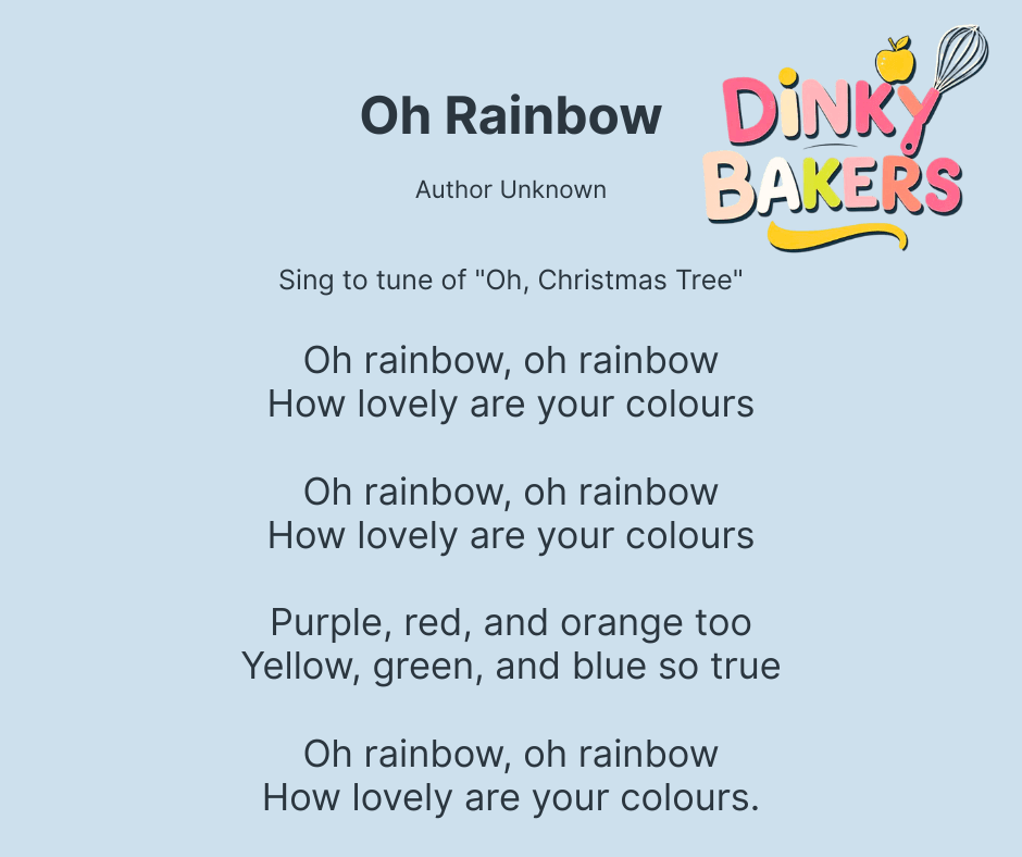 Rainbow Rhyme Dinky Bakers