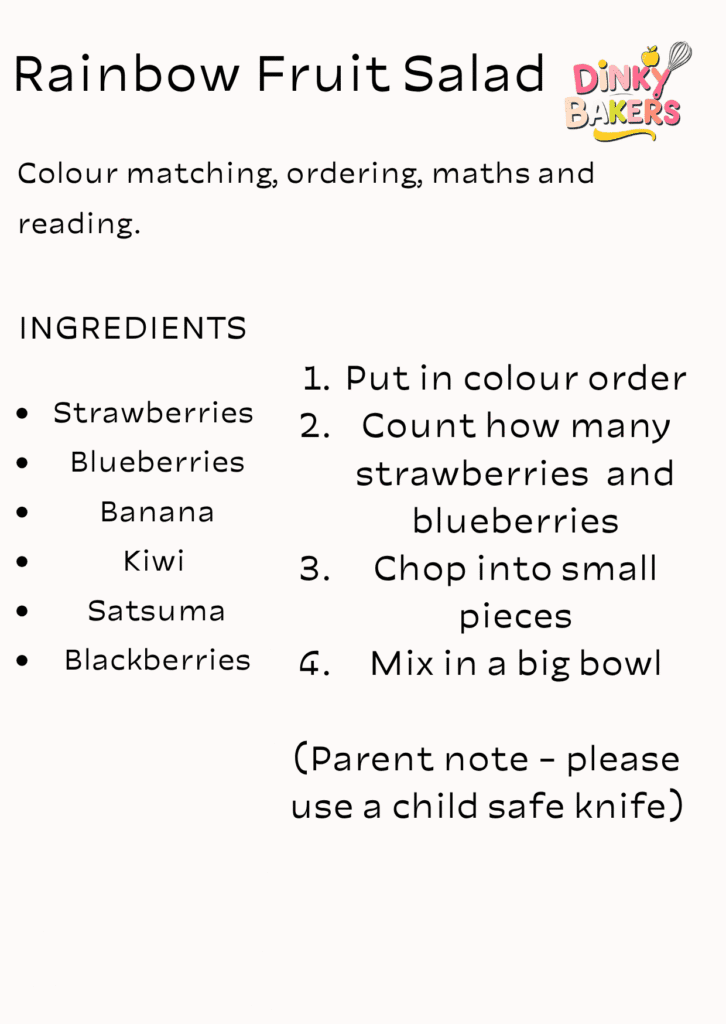 Rainbow Fruit Salad Recipe Dinky Bakers